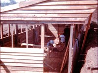 The Special Forces mess hall under construction. Gourmet C-Rations were the chef's specialty.